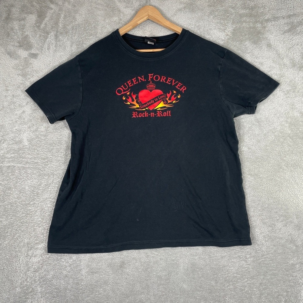 Queen Forever Shirt Mens 2XL Black Rock N Roll Somebody To Love Vintage Band